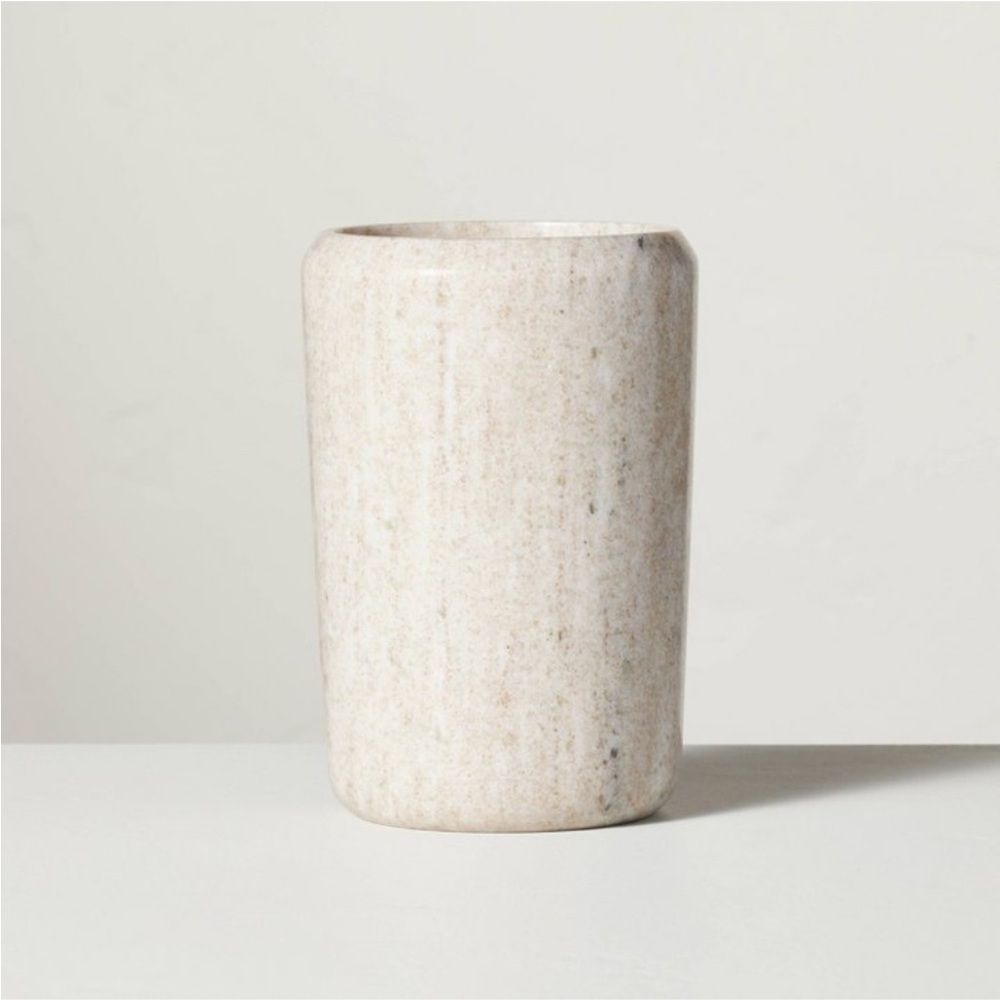 Hearth & Hand Magnolia Marble Utensil Storage Warm Beige